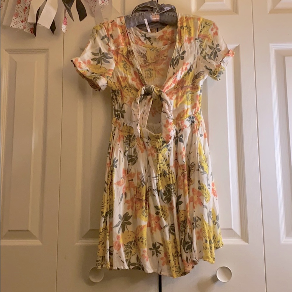 Free people floral babydoll dress
